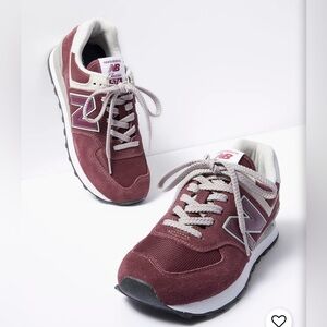 NEW BALANCE 574 Sneaker Burgundy Women Size 8
